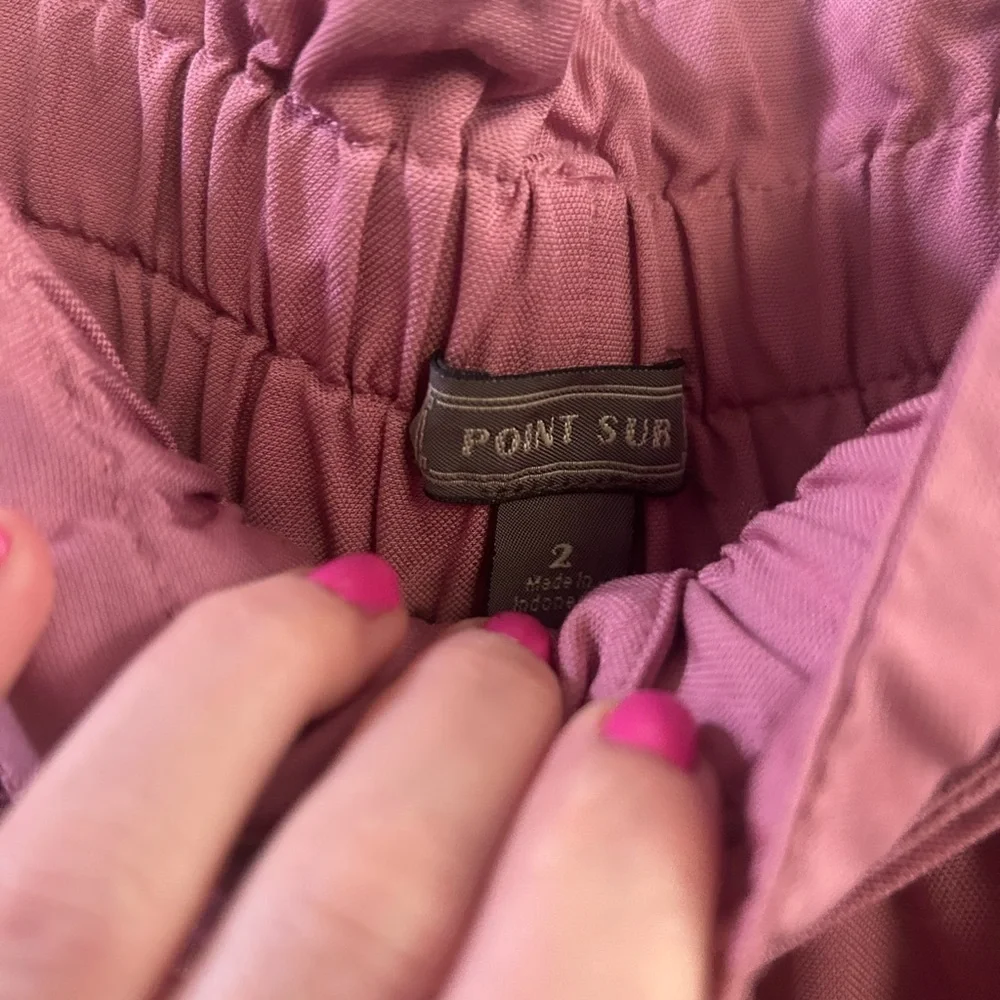 Point sur pink paper‎ bag trousers 2